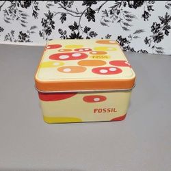 Fossil Watch EMPTY Metal Tin Box (1 Box)