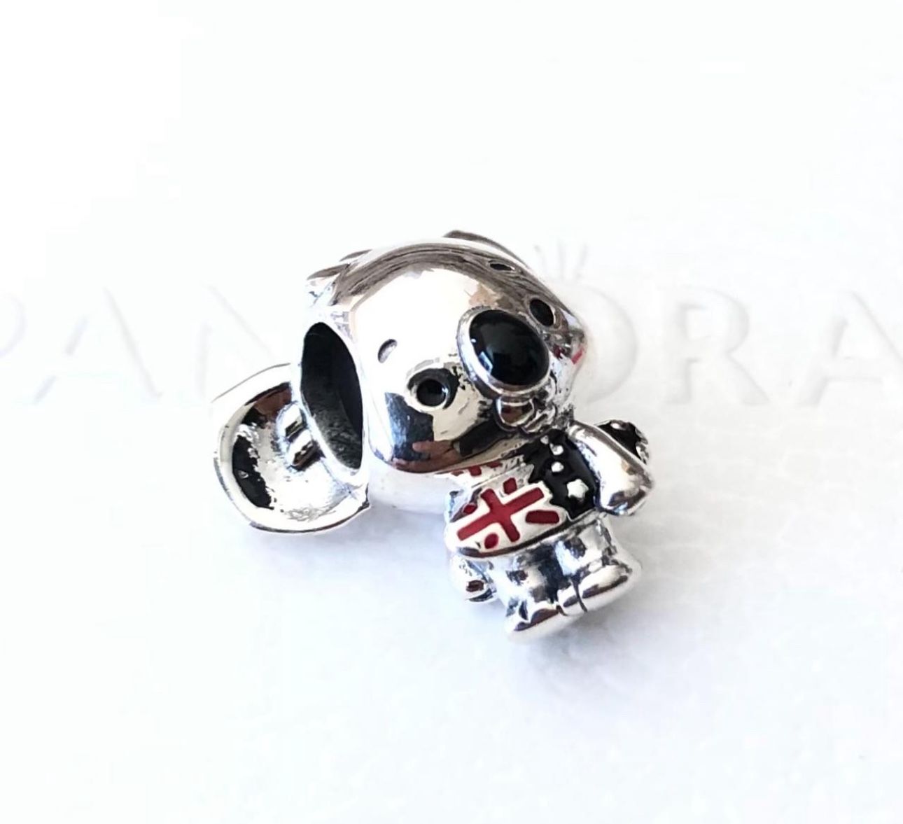 Pandora Surfing Koala, Australian, Charm Pendant #799031C01 + FREE Pandora Gift Box + Tag