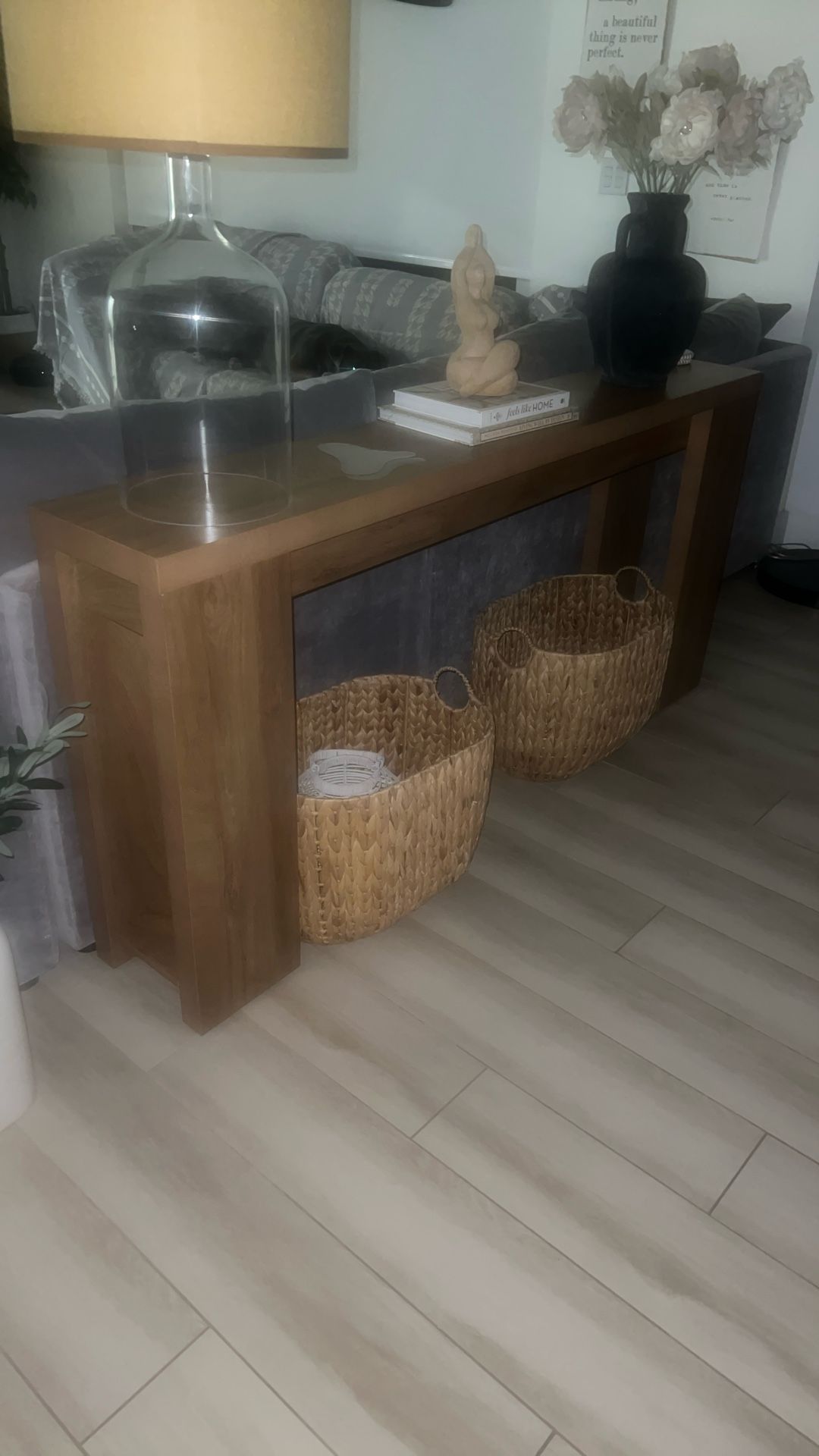 Wood Console Table