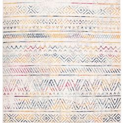 Geometric Multi Color Area Rug 7’10x10’