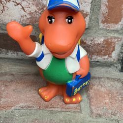 Vintage Collectible Barney Coin Bank *No lid