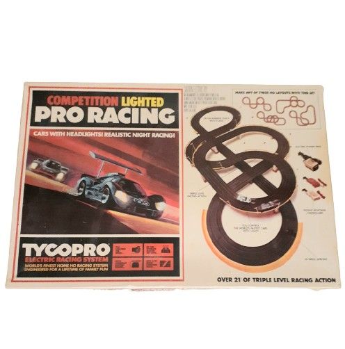 TycoPro Lighted Competition Slot Car Set