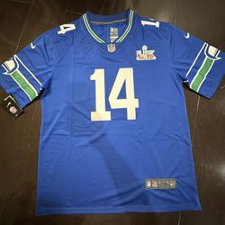 Darnold Seattle Seahawks Super Bowl Jersey - Brand New - Size XL