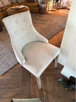 6 dining chair and 2 upholstered chairs