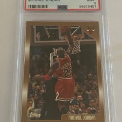 Michael Jordan PSA 9 Mint 1998 Topps #77 Bulls