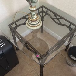 Glass End Table