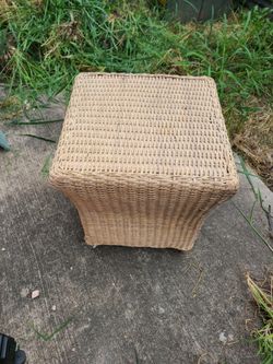 Wicker Side Table