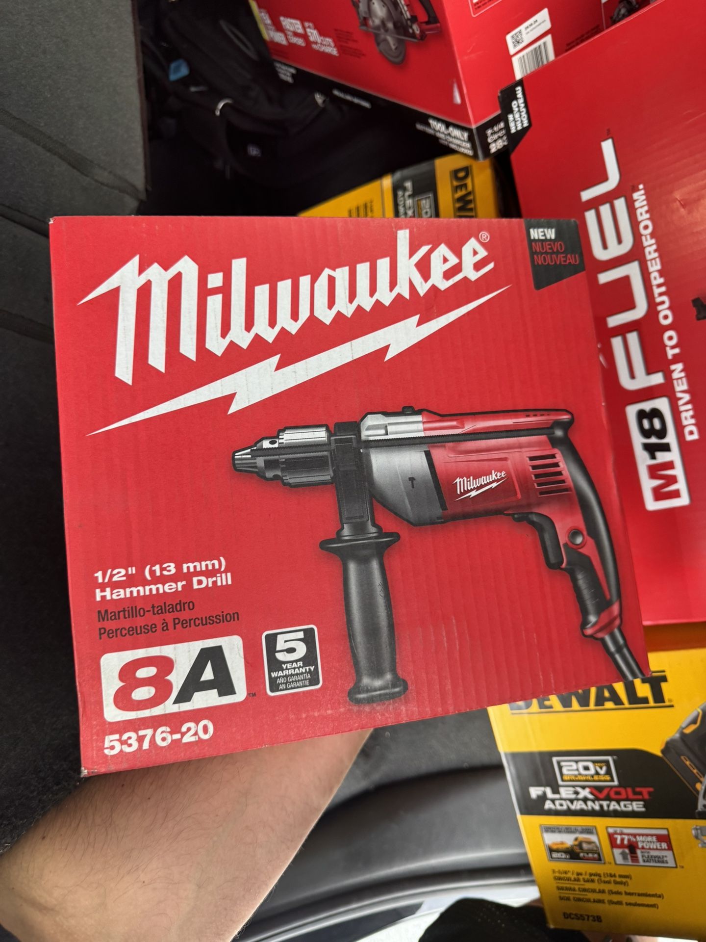 👇 ⸻ 🔨 Milwaukee 1/2” (13 mm) Hammer Drill – 8A 🔥 💰 Price: $110 💪 Heavy Duty Performance ✅ Powerful 8 Amp motor ✅ Hammer & Drill modes for vers