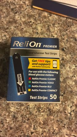 ReliOn Premier glucose test strips