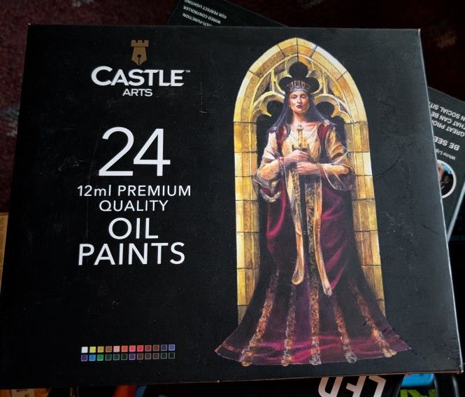 24 premium quality oil paints