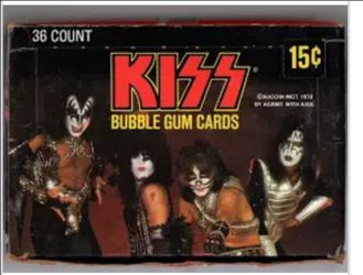 Donruss unopened KISS cards 36 packs 1978