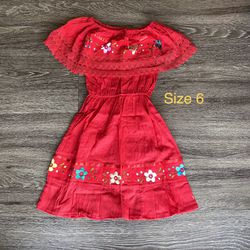 Hand Embroidered Mexican Girls Dress/ Vestido Mexicano 