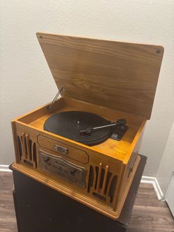 The spirits of St. Louis vintage record player.