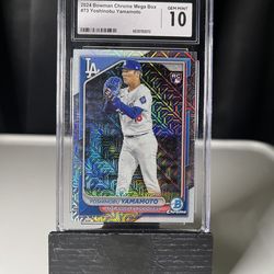 2024 Bowman Chrome Mega Box #73 Yoshinobu Yamamoto Los Angeles Dodgers Baseball Card