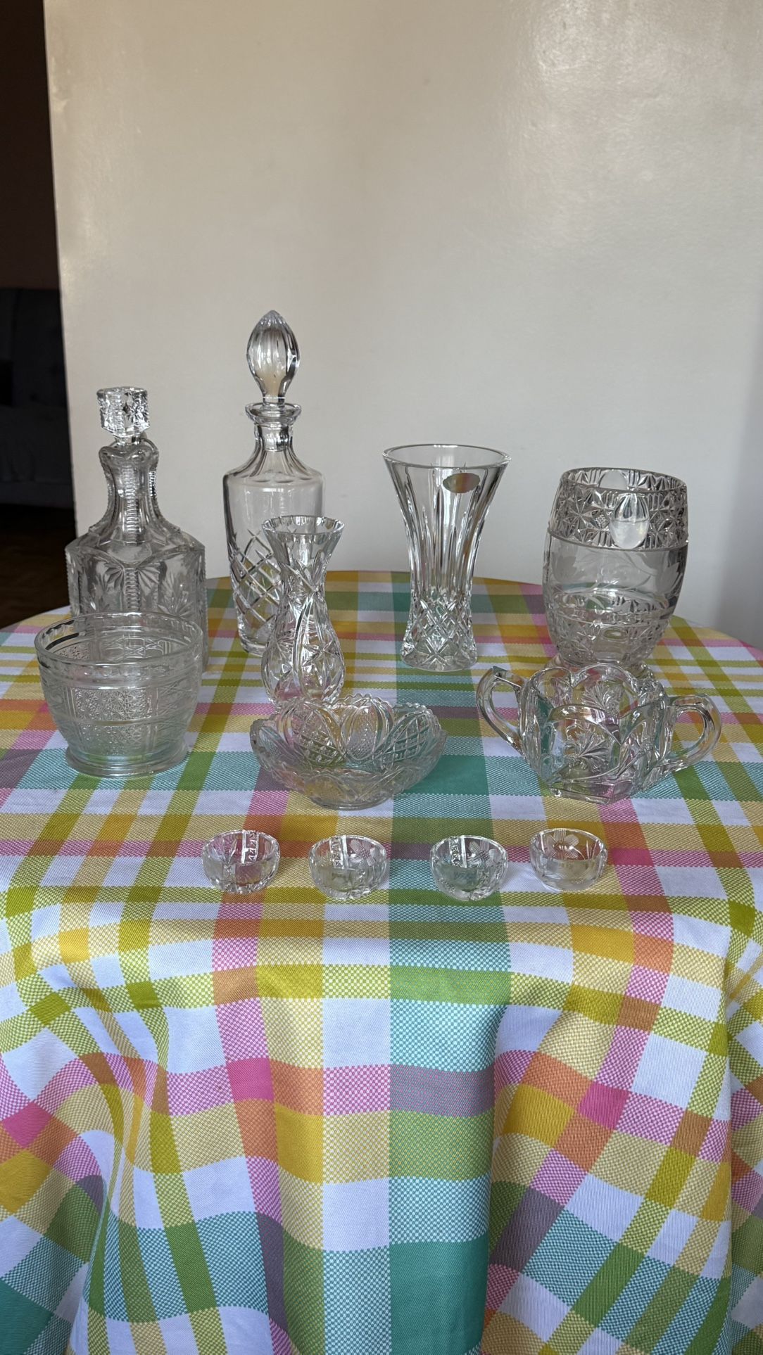 Flower vases pitcher wine bottle candle holders and more