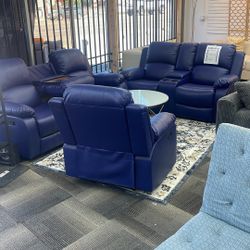 Recliner Blue Color 