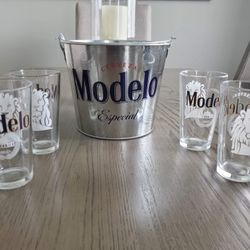 Cerveza Modelo,beer Bucket ,beers,pint Glasses,Corona,Modelo ,patio,man Cave,tools,cars,pool,outdoor Furniture
