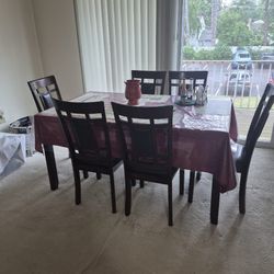 Dinner Table 6 Chairs
