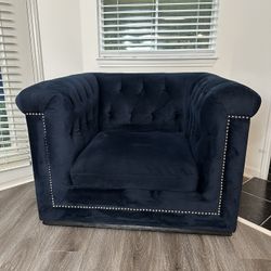 City furniture Blair Blue Micro Chair