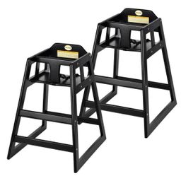 Alpine Industries Baby High Chair, Espresso 2-Pack