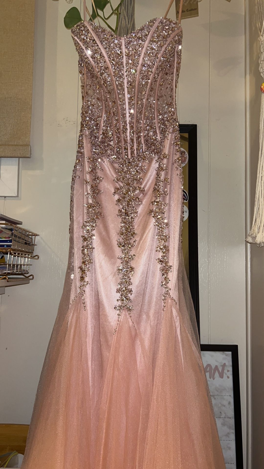 Rose Gold Prom Dress