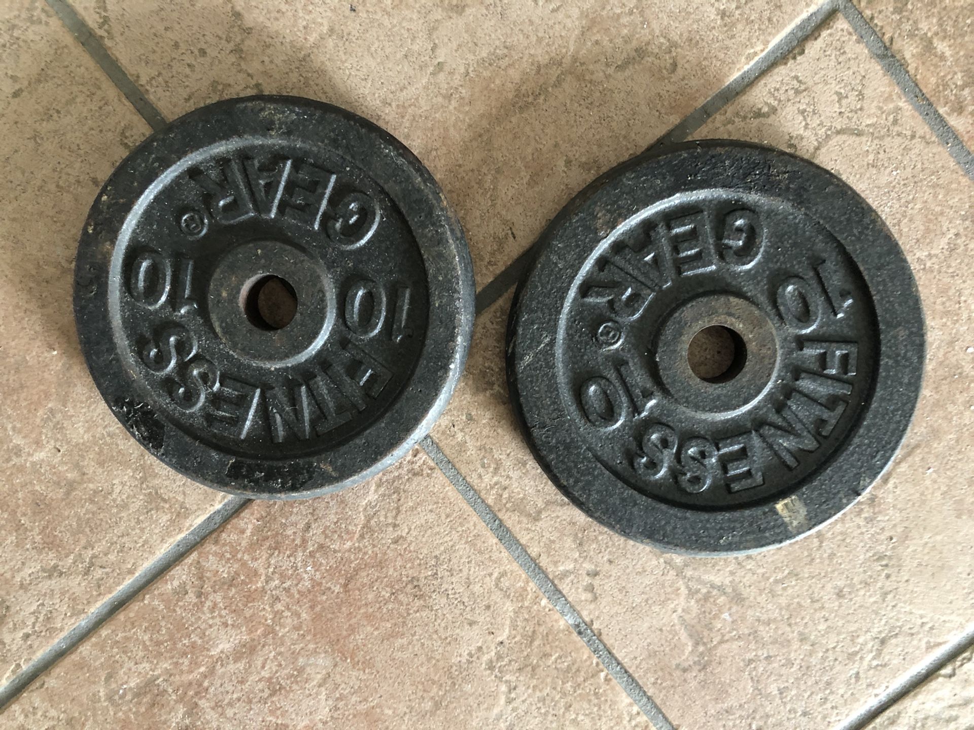 Weights 10 Set Used Fitness Gear Obo