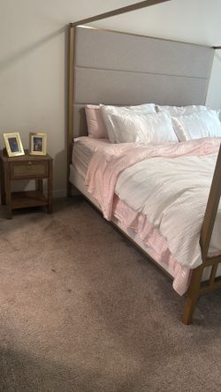 Boho inspired side tables pair.