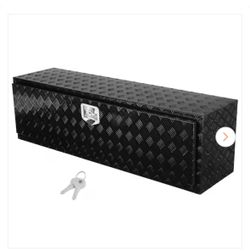 BRAND NEW IN BOX VEVOR Underbody Truck Box, 60 x 17 x 18 in. Pickup Storage Box, Heavy Duty Aluminum Diamond Plate Tool Box with Lock and Keys