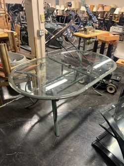 Outdoor Glass Dining table