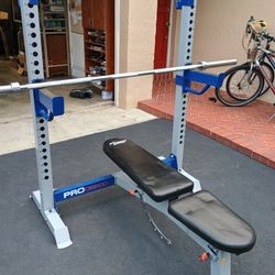 Weight Bench and Bar