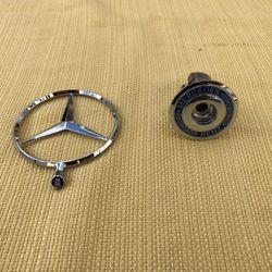 Vehicle Hood Star Emblem Badge For Mercedes Benz (FOR PARTS)