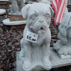 Garden Concrete DOG Statue 13 Inch Tall 