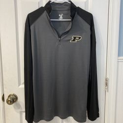 Purdue Boilermakers Badger Sport Gray Quarter Zip Pullover 