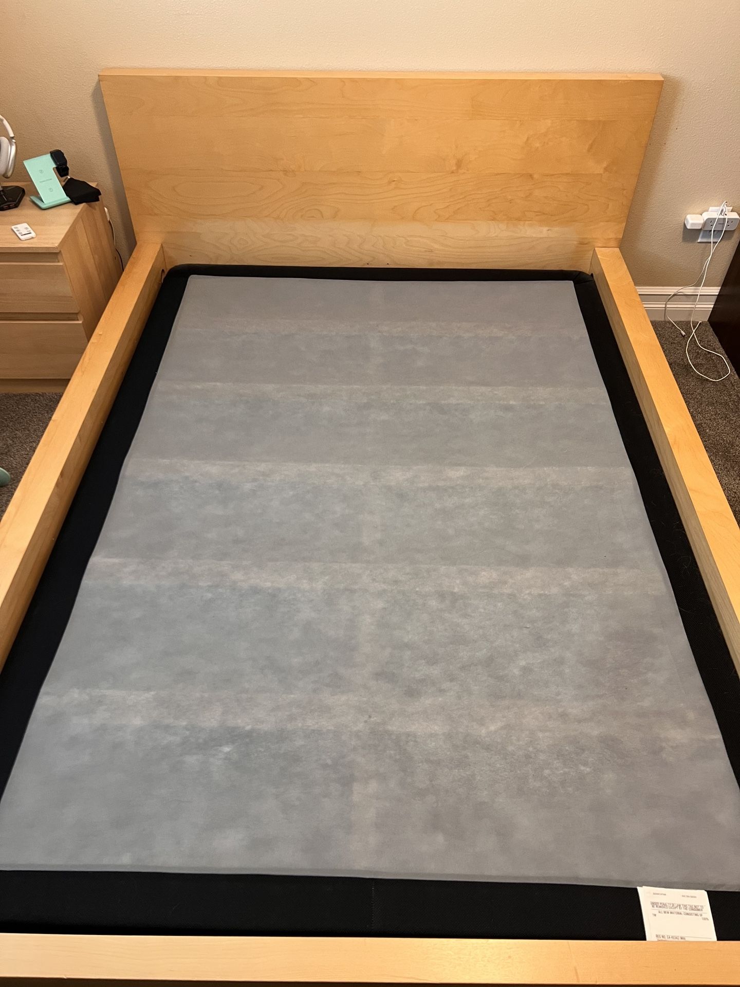 Full Size Bed frame & Nightstand