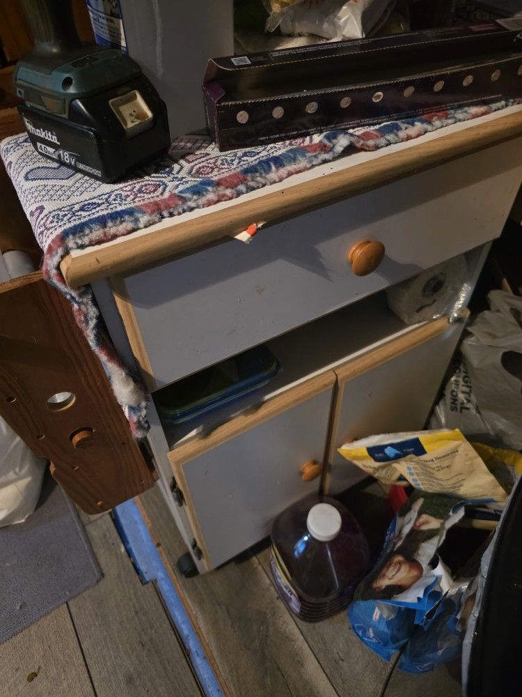 Assorted cabinets AND SHELF