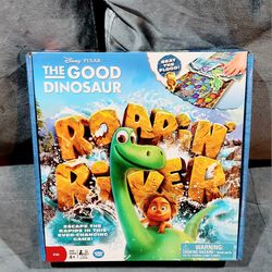 NEW IN BOX DISNEY-PIXAR THE GOOD DINOSAUR ROARIN' RIVER KIDS INTERACTIVE BOARD GAME, AGES 4+ (2 TO 4 PLAYERS)