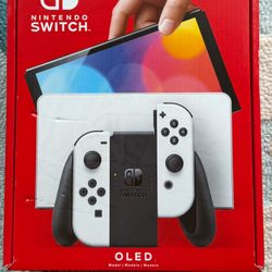 Nintendo Switch OLED Plus Extras - White - Excellent Condition