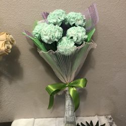 Crochet Carnations Bouquet 