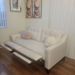 Power Legs Recliner Loveseat With USB Port 