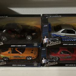 Jada Fast And Furious 1:24 Scale Diecast Cars