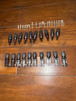 20 Solar connectors make and female