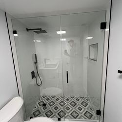 Shower door glass