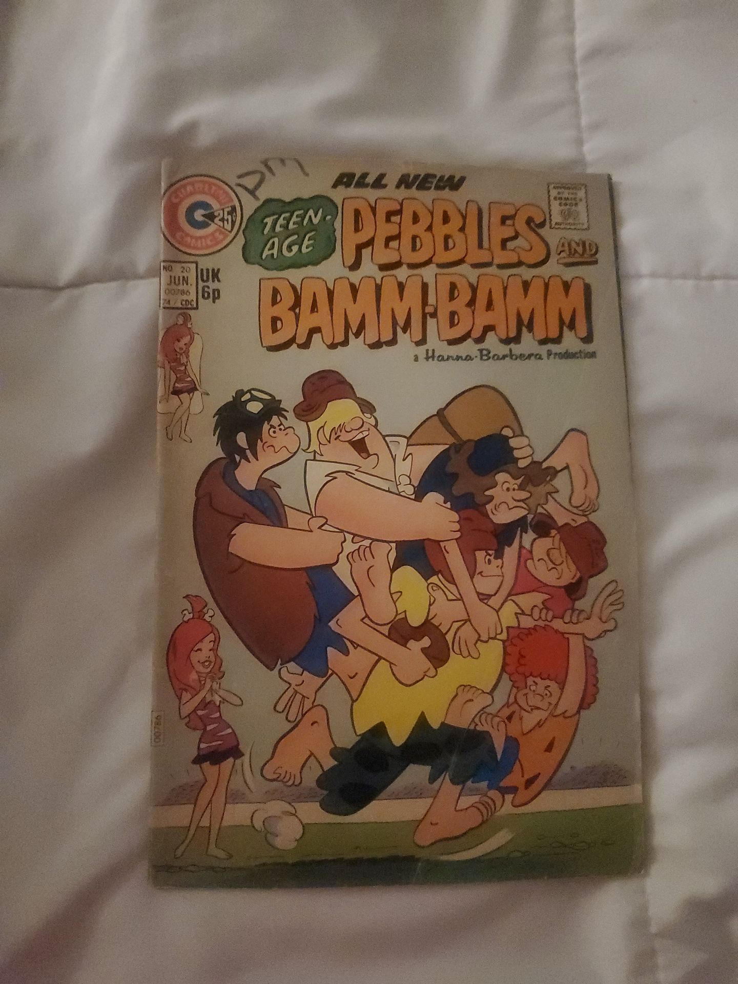 Charlton Comics Teenage Pebbles And Bamm-Bamm a Hanna Barbara Production #20 June 1974