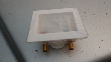 New laundry hot & cold shut off assembly