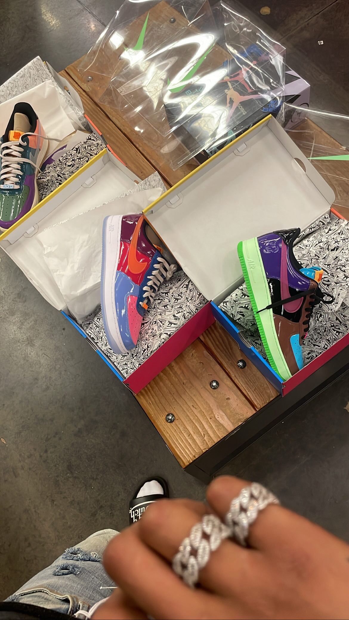 ALL 3 NIKE UNDEFEATED AF1 LOW