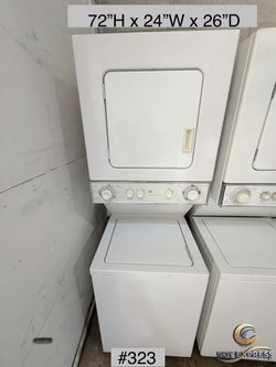 GE combo 24”W stackable washer and dryer top load electric (#323)SEE PRICE DESCRIPTION