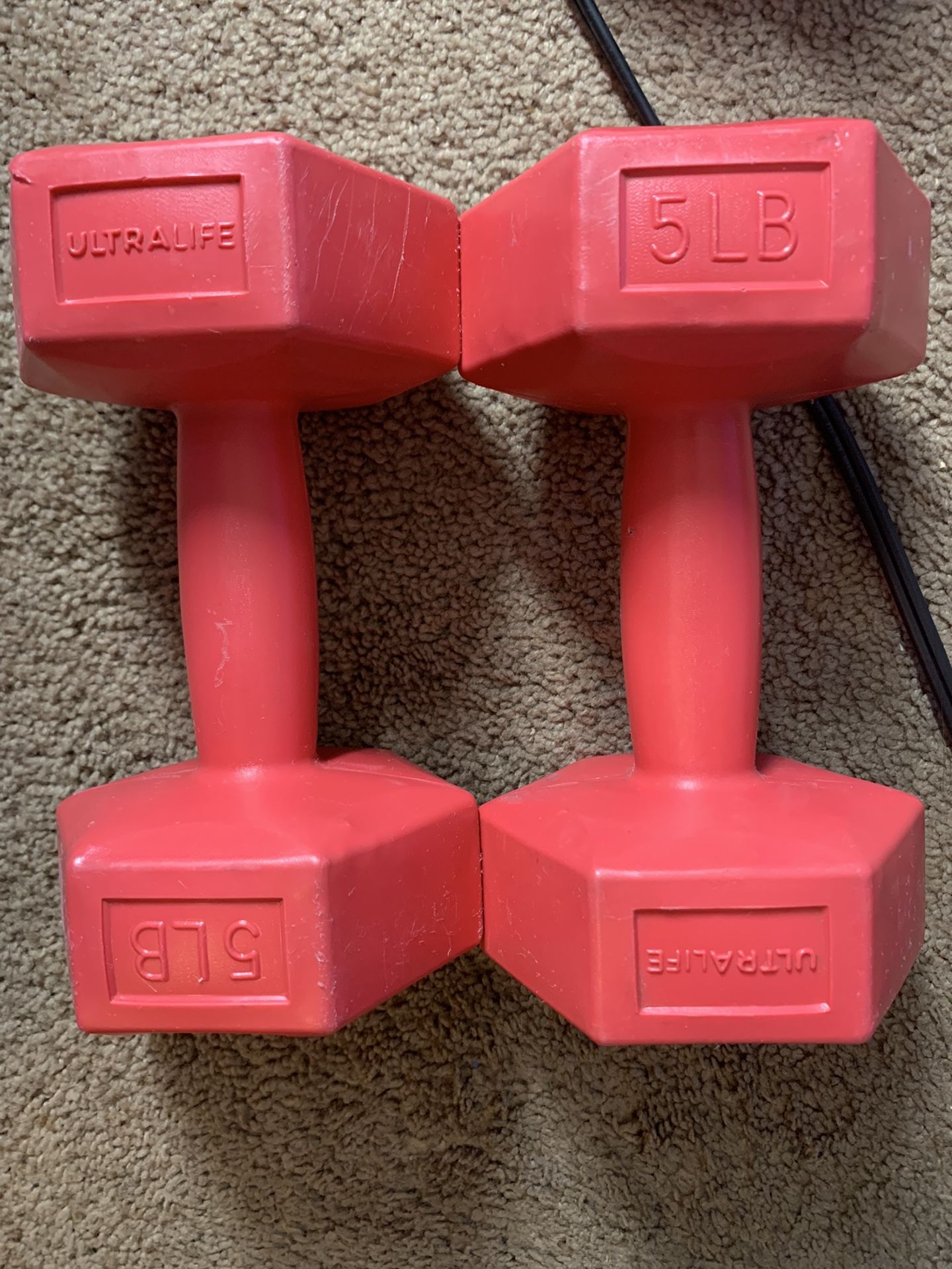 One Pair Of Dumbbells 5 Pounds 