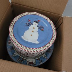 Snowman Plates 