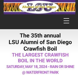LSU Crawfish Boil 2 Tickets