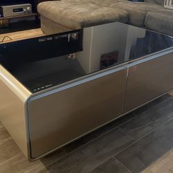 2 Drawer Fridge Table With Speaker 